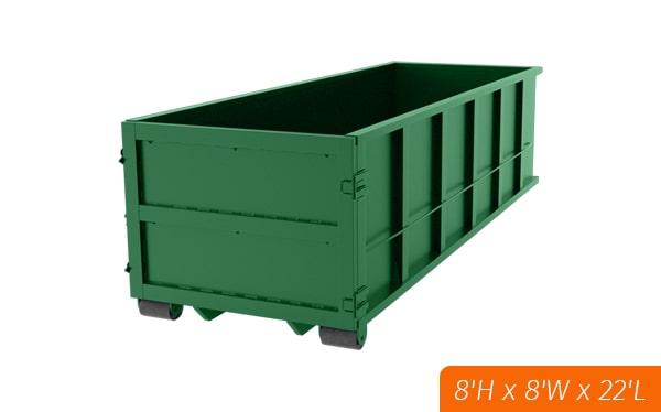 you may order as many forty yard dumpsters as you need for your project